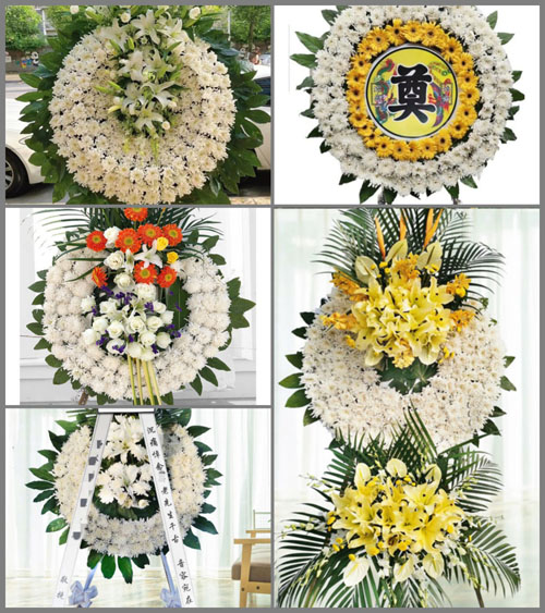 福建龙岩长汀县濯田镇坝尾村花圈速递